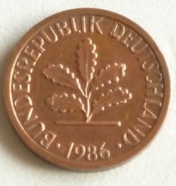 1 Pfennig - 1986 G