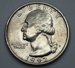 1/4 dollar ( 25 cents ) - 1992 P