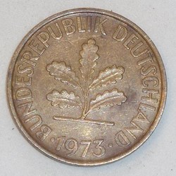 10 Pfennig - 1973 D