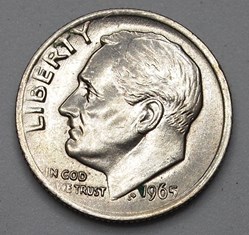 1 dime ( 10 cents ) - 1965