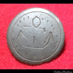 Bouton en Tombac Gravure Marine