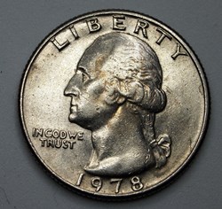 1/4 dollar ( 25 cents ) - 1978