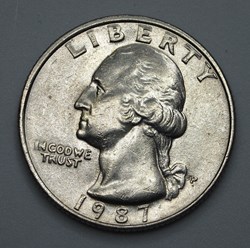 1/4 dollar ( 25 cents ) - 1987 P
