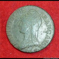 Consulat / Directoire - 5 centimes Dupré - AN 8 - Strasbourg