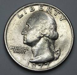 1/4 dollar ( 25 cents ) - 1977