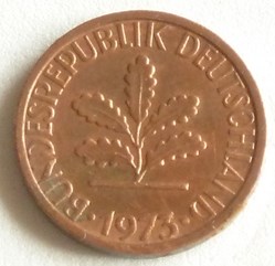 1 Pfennig - 1973 D