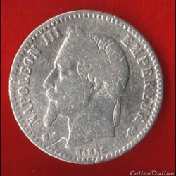 Napoléon III - 50 Centimes - 1865 - Strasbourg
