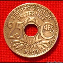 Lindauer - 25 Centimes - 1933