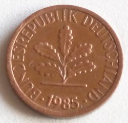 1 Pfennig - 1985 D