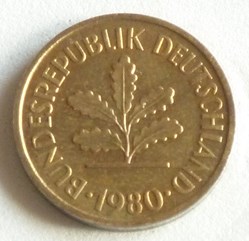5 Pfennig - 1980 G