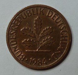 1 Pfennig - 1984 F