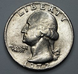 1/4 dollar ( 25 cents ) - 1972