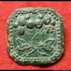 Civil - Bouton - Motif floral
