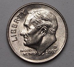1 dime ( 10 cents ) - 2002 D