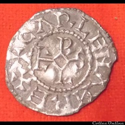 Denier de Carloman II - Troyes