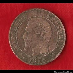Napoléon III - 5 Centimes - 1854 - Rouen