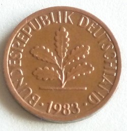 1 Pfennig - 1983 F
