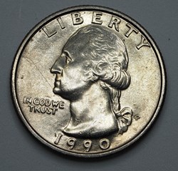 1/4 dollar ( 25 cents ) - 1990 P
