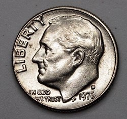 1 dime ( 10 cents ) - 1976 D