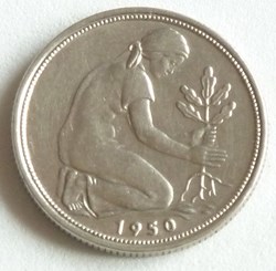 50 Pfennig - 1950 F