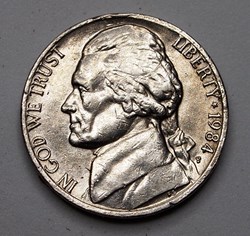 5 cents - 1984 P