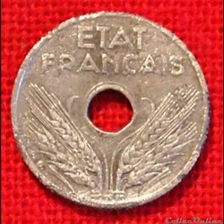 État Français - 10 Centimes - 1944