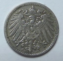5 Pfennig - 1908 D