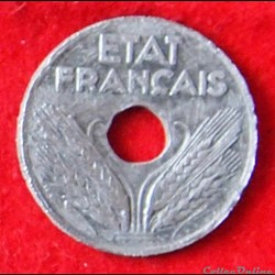 État Français - 20 Centimes - 1942