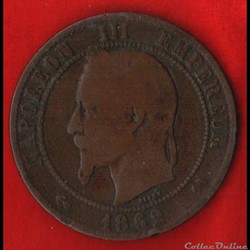 Napoléon III - 10 Centimes - 1862 - Bordeaux