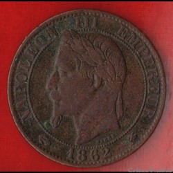 Napoléon III - 5 Centimes - 1862 - Paris