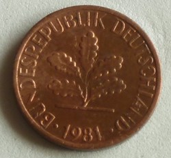 1 Pfennig - 1981 J