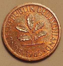 1 Pfennig - 1985 J