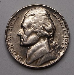5 cents - 1969 S