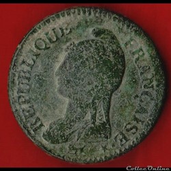 Consulat / Directoire - Un décime Dupré - AN 8 - 1799-1800 - Metz
