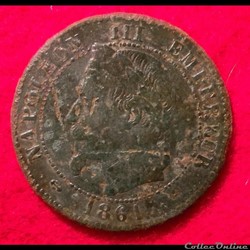 Napoléon III - 2 Centimes - 1861 - Bordeaux