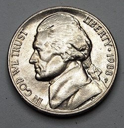 5 cents - 1988 P