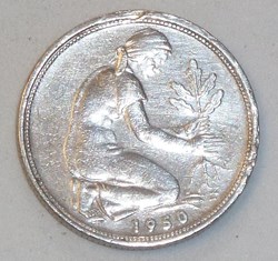 50 Pfennig - 1950 G