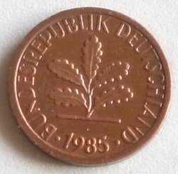 1 Pfennig - 1985 F