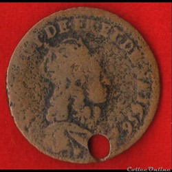 Liard de France - 1656 - Limoges