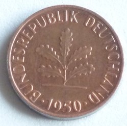 1 Pfennig - 1950 G