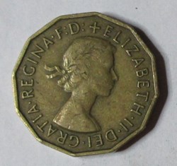 3 Pence - 1956