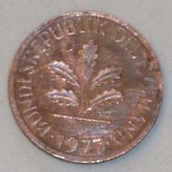 1 Pfennig - 1977 J