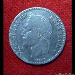 Napoléon III - 50 Centimes - 1866 - Strasbourg