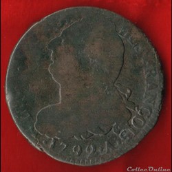 2 Sols - 1792 - Paris