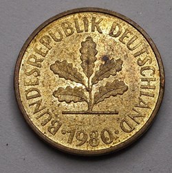 5 Pfennig - 1980 J