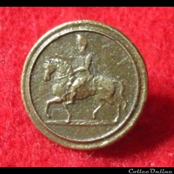 Civil - Bouton attache dit patriotique du premier empire