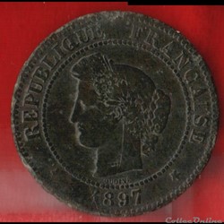 5 Centimes - Cérès - 1897 - Paris