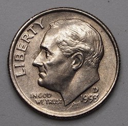 1 dime ( 10 cents ) - 1993 D