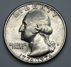 1/4 dollar ( 25 cents ) - 1976 D