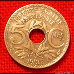 Lindauer - 5 Centimes - .1938.